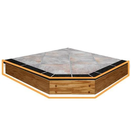40'' x 40'' Single Cut Oak 5'' Hearth Board Riser