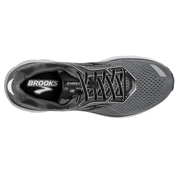Men's Brooks Ghost 12 (Black/Grey) 9