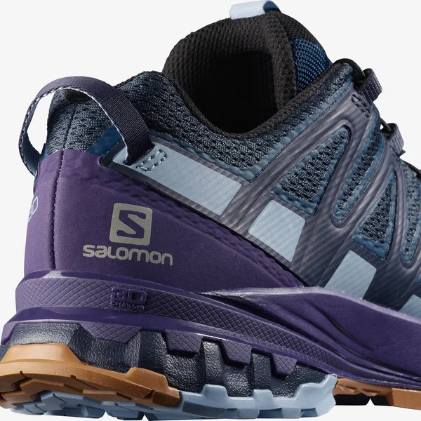 Salomon Women's XA Pro 3D V8, 7.5, Poseidon/Violet Indigo/Forever