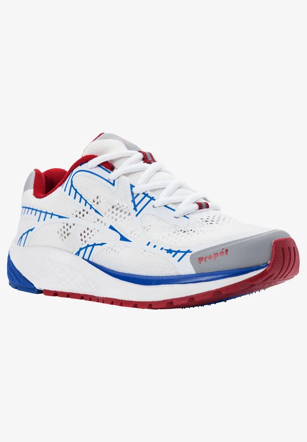 Propet One LT Sneaker - Women's - White/Red/Blue - Size 7.5
