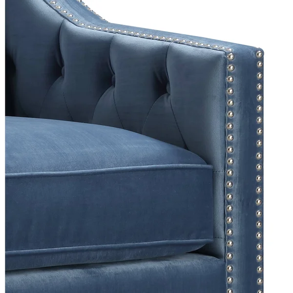 Picket House Teagan Marine Blue Accent Chair