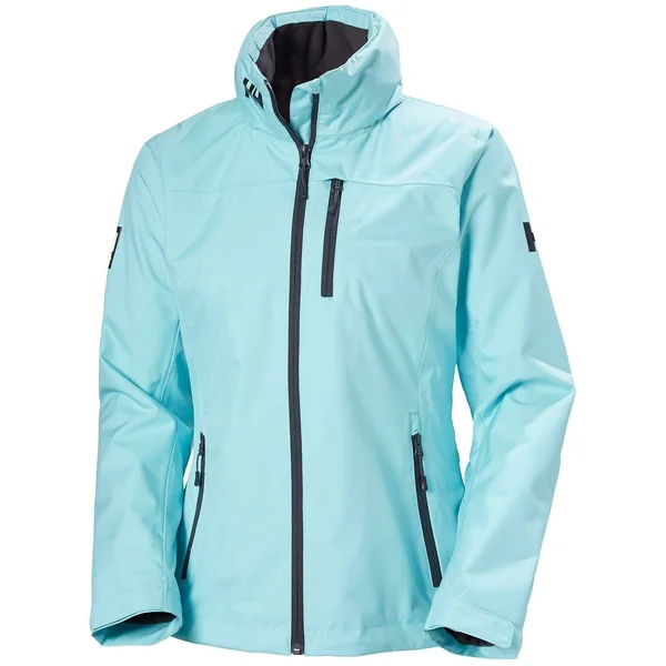 Helly Hansen W Crew Hooded Midlayer Jacket Glacier Blue XL
