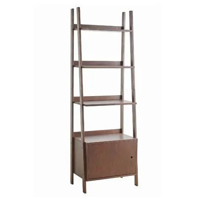 Colette 70.75x22 H x 15x22 W x 24x22 D Ladder Shelf Sand & Stable Finish: Dark Brown