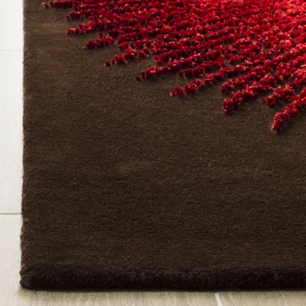 Safavieh Soho 655 Area Rug - Brown, Red, 6& x 6& Square