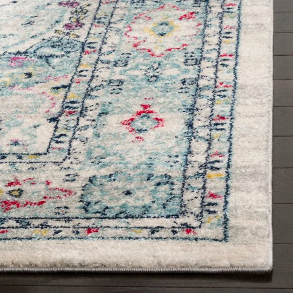 Safavieh Madison MAD926R 6&7x22 x 6&7x22 Square Light Grey, Fuchsia Area Rug