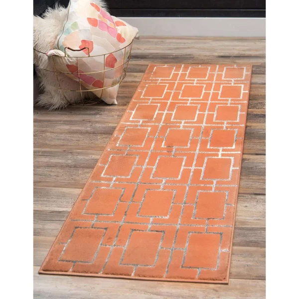 Marilyn Monroe Deco Glam Geometric Area Rug - 5& x 8& - Gray/Gold