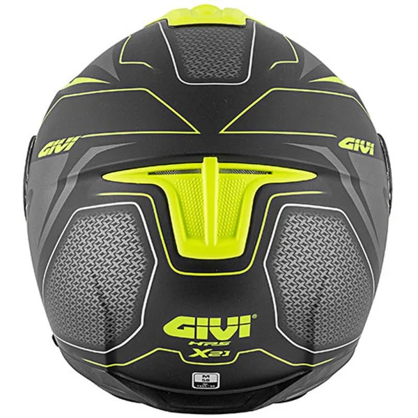 Givi X.21 Challenger Shiver Helmet - black-yellow, Size L
