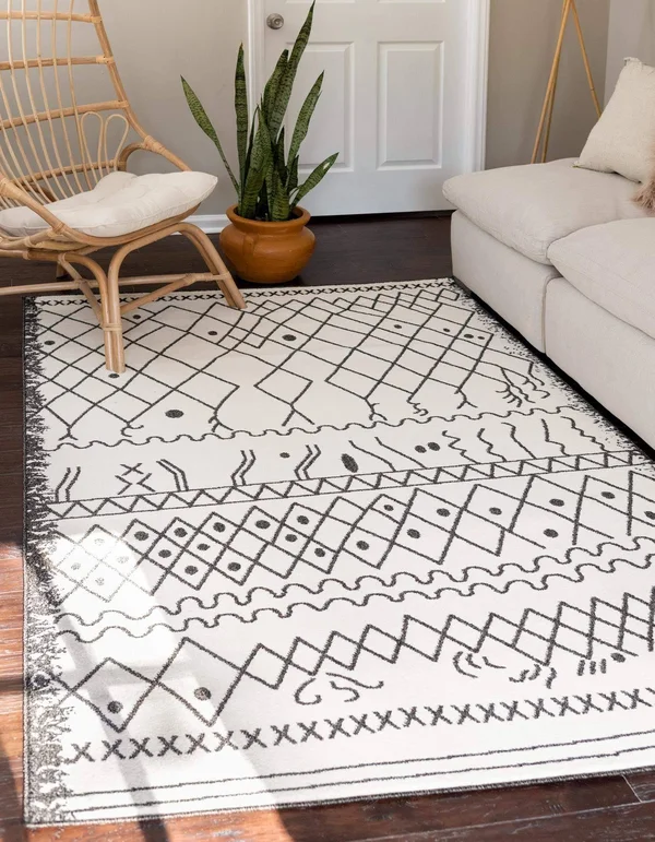 Unique Loom Tribal Fez Rug, Gray (3& 3 x 5& 3)