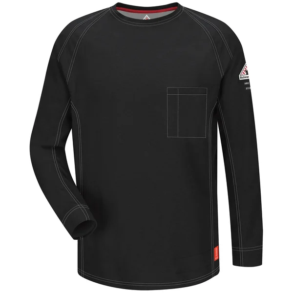 Bulwark QT32 IQ Series Long Sleeve Tee - Black - 2XL - Tall