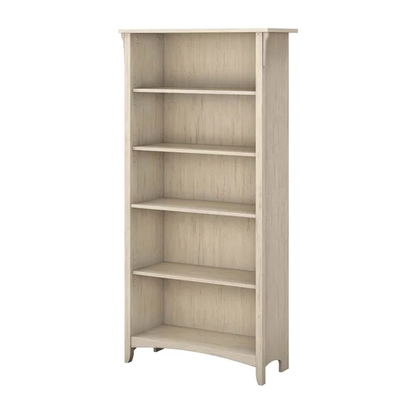 Bush Furniture Salinas Tall 5 Shelf Bookcase - Ash Brown