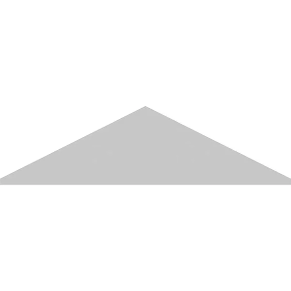 Ekena Millwork PEDPS048X130PKC00 48x22W x 13x22H x 2x22P (Pitch 6/12) Peaked Cap Smooth Architectural Grade PVC Pediment