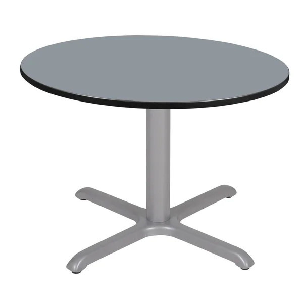 42x22 Via Round x - Base Dining Table Gray - Regency