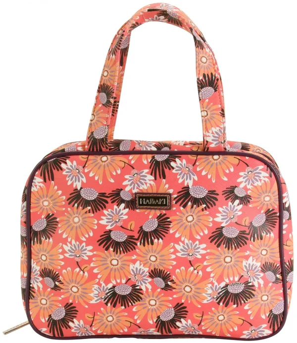 Hadaki by Kalencom Women's Sponge Nylon Makeup Case Pod, Daisies, US