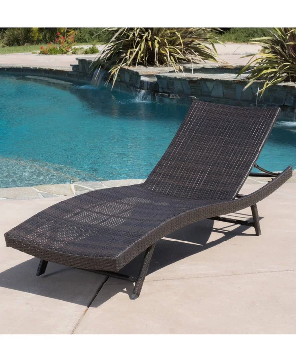 Aldin Chaise Lounge - Brown