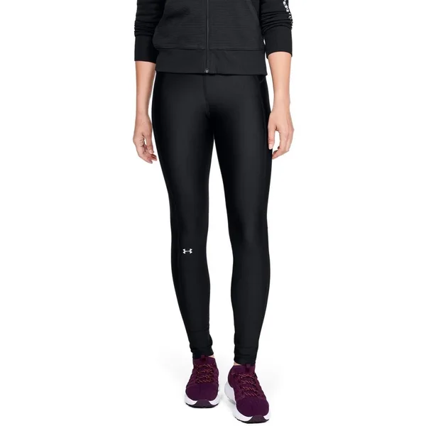 Under Armour Women's HeatGear Armour Branded WB Leggings - Black - MD