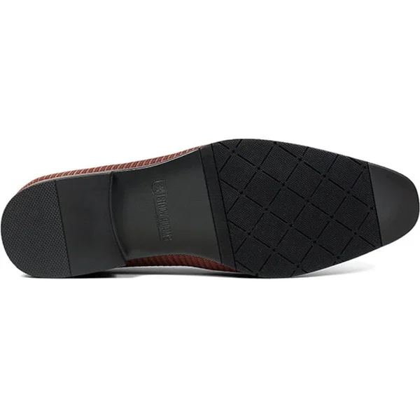 Men's Stacy Adams Tazewell Plain Toe Tassel Slip-On, Size: 12, Red