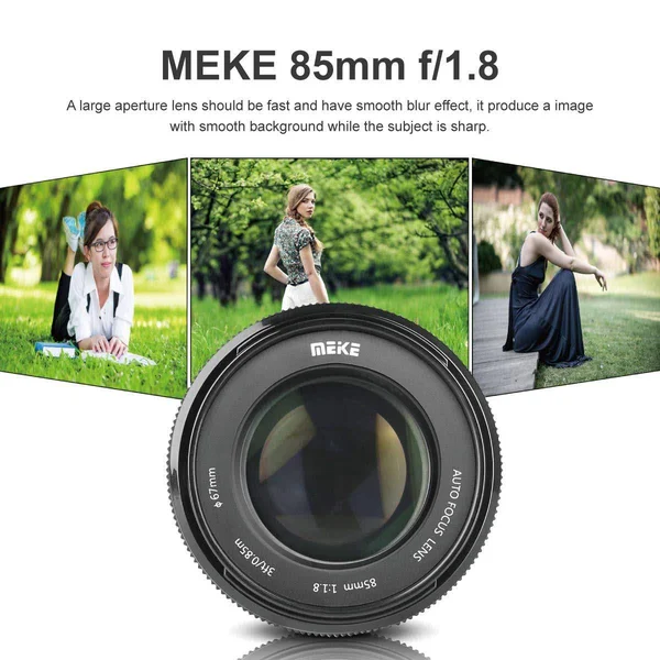 Meike 85mm f/1.8 Lens for Canon EF, Black