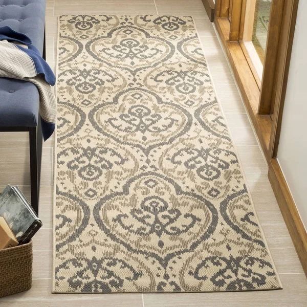 Safavieh Martha Stewart MSR4114-23612 2&7x22 x 8&2x22 Runner Beige, Anthracite Area Rug