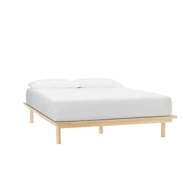 StyleWell Banwick Natural Finish King Platform Bed (81.42 in. W x 12 in. H)