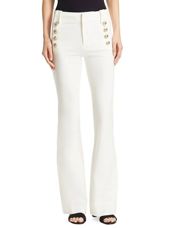 Derek Lam 10 Crosby Women's Robertson Flare Pants - Midnight Blue - Size 0