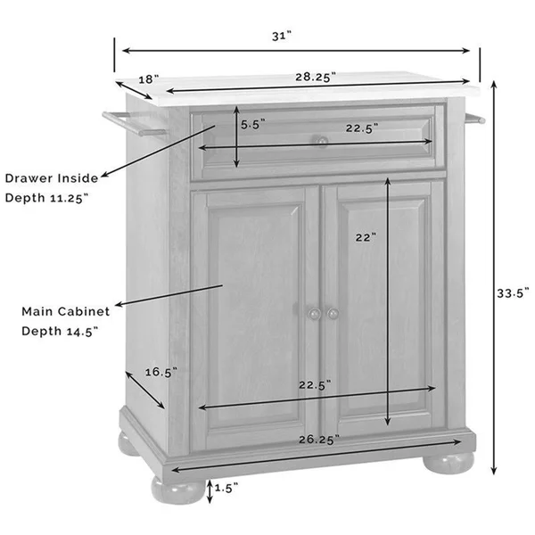 Bowery Hill Stainless Steel Top Kitchen Island in Black - BH-376110