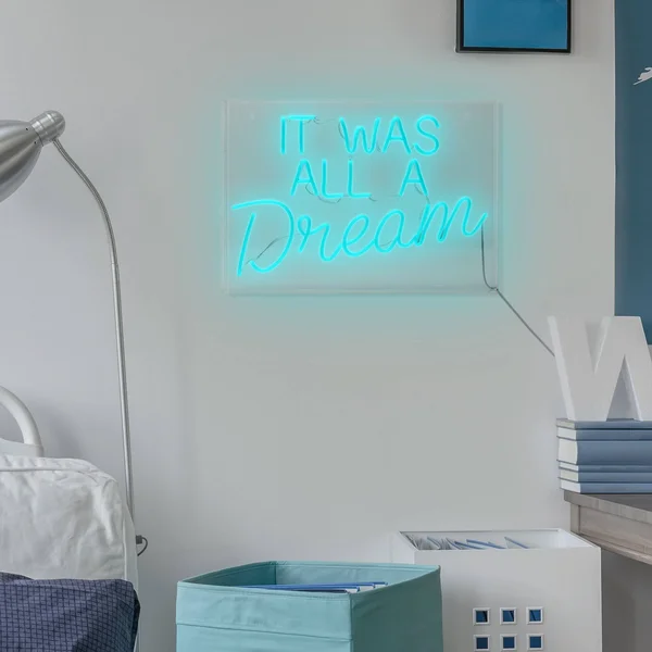 It Was All A Dream Neon Acrylic Box LED Sign