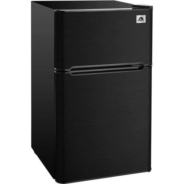 Igloo 4.5 Cu ft Two Door Refrigerator - Black Stainless Steel