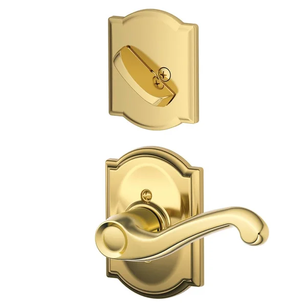Schlage F59Fla605Camlh LH Flair Lever Camelot Rose Interior ACT