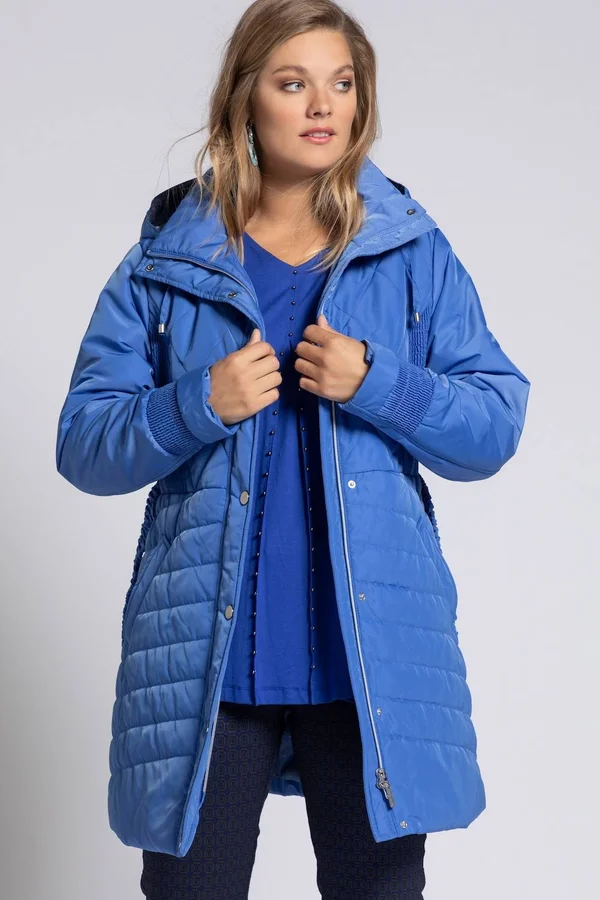Plus Size Jacket, Woman, Blue, Size: 12/14, Polyester, Ulla Popken