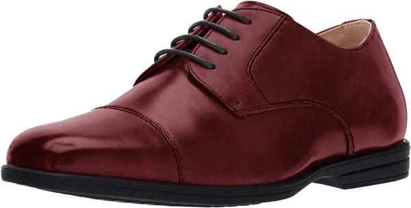 Florsheim Reveal Cap Toe Jr - Boys 2.5 Youth Burgundy Oxford Medium