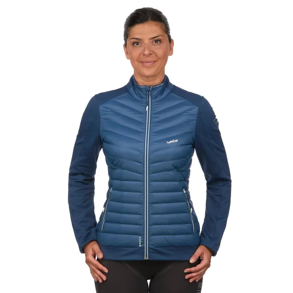 Wedze Women's 900, Skiing 2nd Layer, Jacket in Snowy White, Size Xs