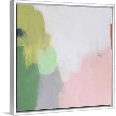 Lemon Ambrosia by Melissa Donoho - Painting Print on Canvas Latitude Run Format: White Floater Framed Canvas, Size: 38x22 H x 38