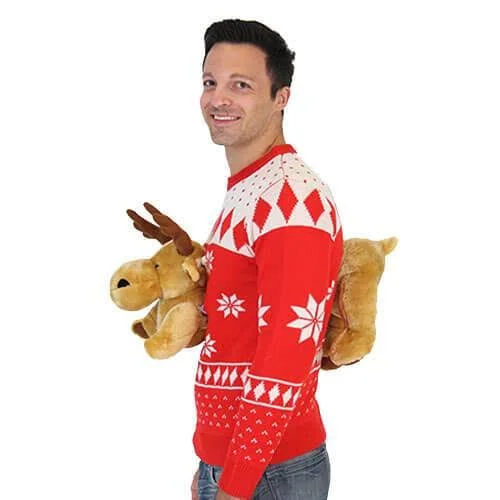 Red 3D Ugly Christmas Sweater, Adult Unisex, Size: Xs