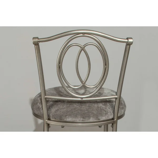 Hillsdale Furniture Emerson Vanity Stool Pewter