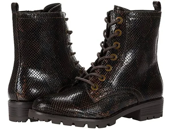 Women's White Mountain Danvers Combat Bootie, Size: 9, Brown