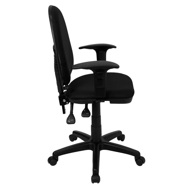 Mid-Back Fabric Multifunction Swivel Ergonomic Task Office Chair