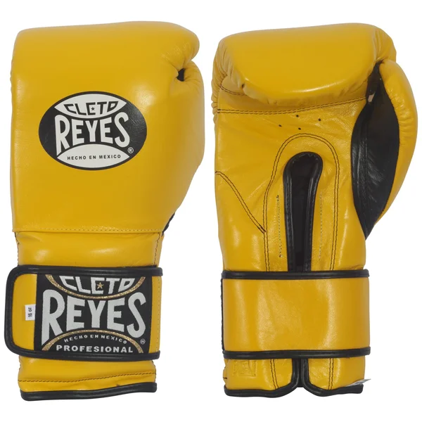 Cleto Reyes Hook and Loop Training Gloves, Yellow
