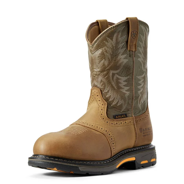 Ariat Men's Brown H20 Workhog Work Boots - Composite Toe