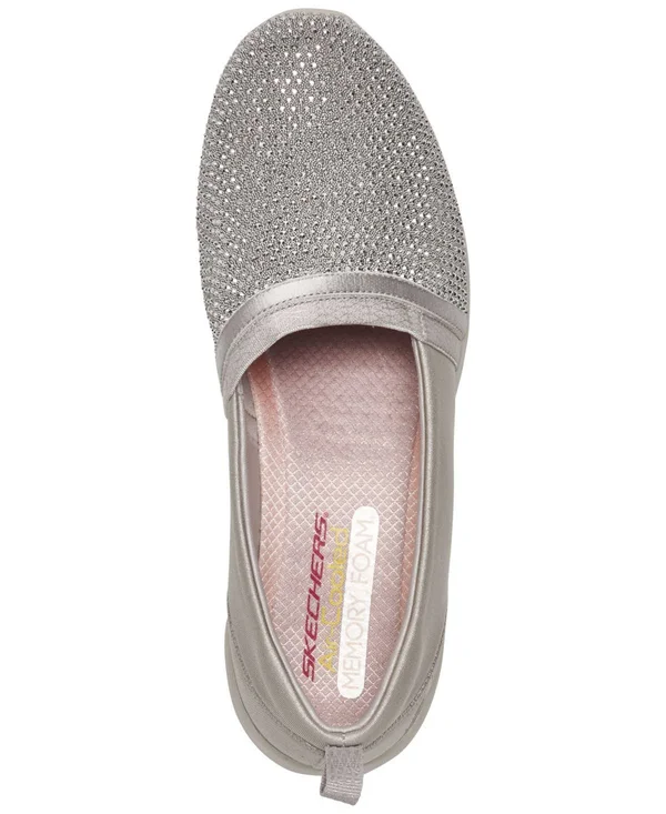 Women's Skechers Arya Shine and Glow Slip-On - Size: 5, Gray