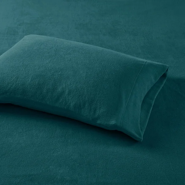 Porch & den Herron Microfleece Bed Sheet Set - Twin - Grey