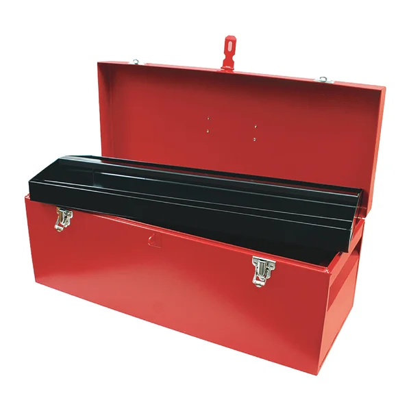 Urrea Heavy Duty Metal Tool Box- 24 in. x 9 in. x 9 in., Red