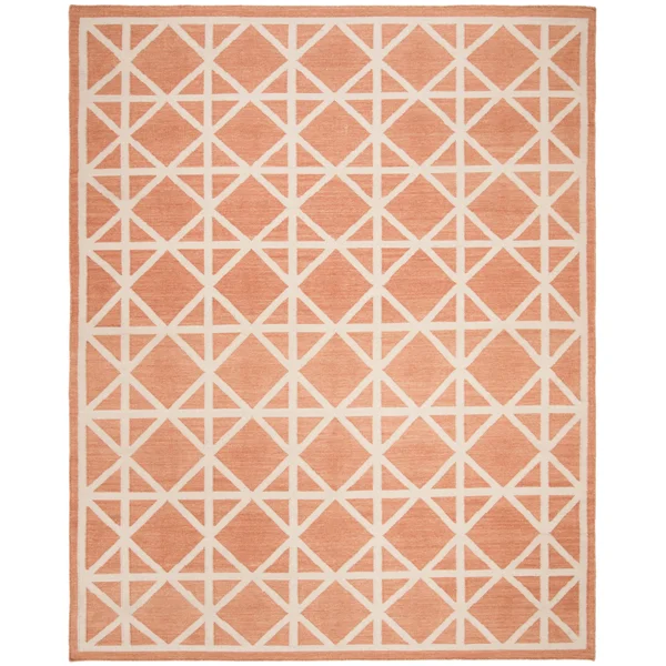 Safavieh Dhurries Dhu558B 2&6x22 x 8&0x22 Runner Purple - Ivory Area Rug