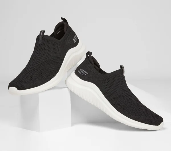 Skechers Men's Ultra Flex 2.0 Kwasi Slip-On, Black/White