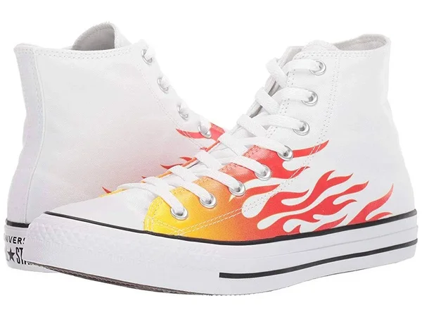 Converse Chuck Taylor All Star Hi &Flames& Shoes - Size 7