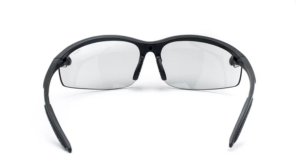 Safety Glasses with Transitions Lenses in Pewter Wraparound Frame