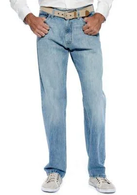Nautica Jeans Men's Relaxed Light Hatch Jean - Hokline Blue, 30Wx32L