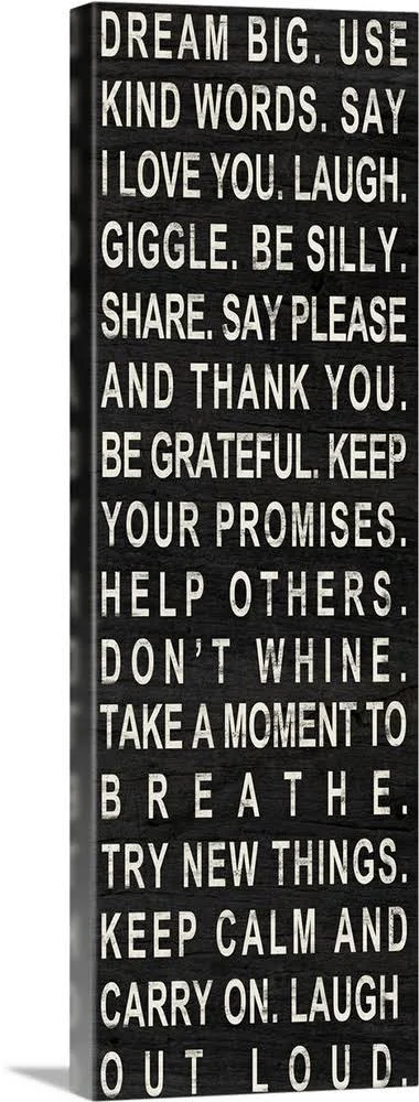 Dream Big, Canvas Wall Art, 20x60, Great Big Canvas