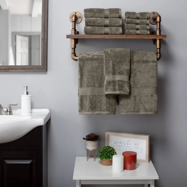 Blue Nile Mills Egyptian Cotton Solid 10-Piece Towel Set