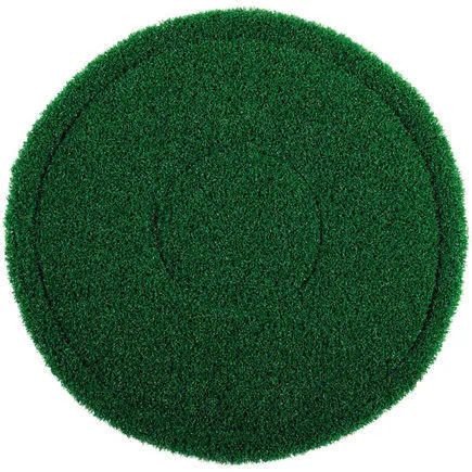 Global Industrial 17x22 TurfScrub Scrubbing Pad, Green, 4 per Case