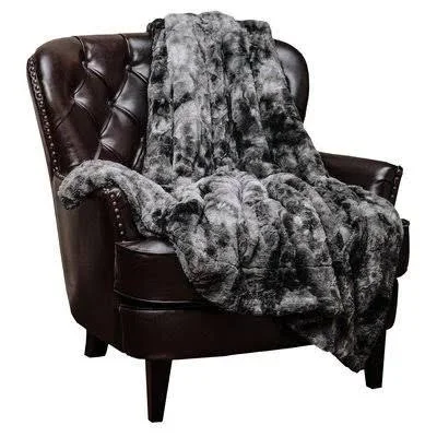 Trio Super Soft Fuzzy Faux Fur Throw Blanket Latitude Run Color: Pink - Size: 60